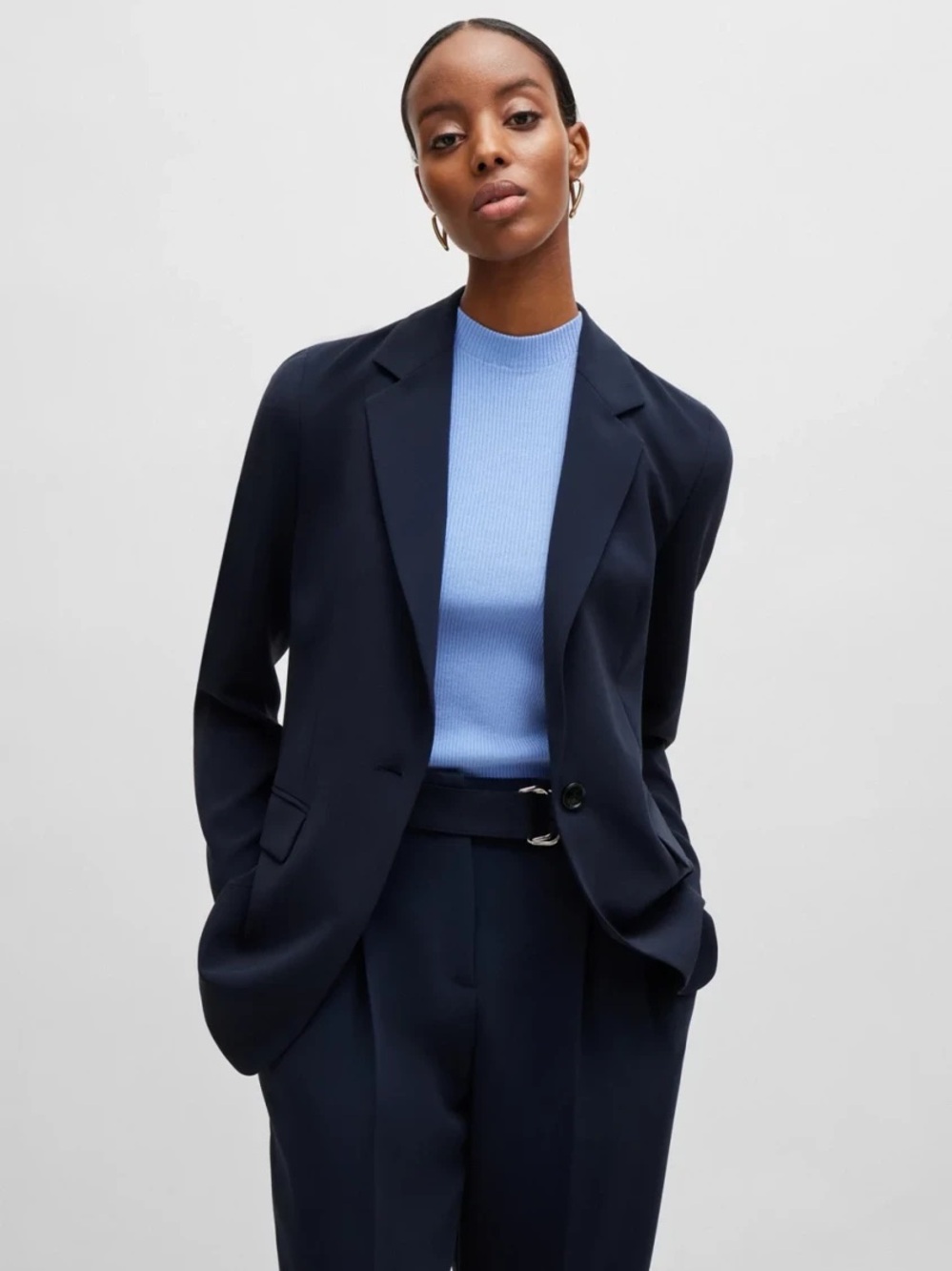 Hugo Boss Navy Two Button Women's Blazer